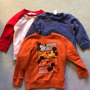 Toddler boys crew neck sweatshirts
